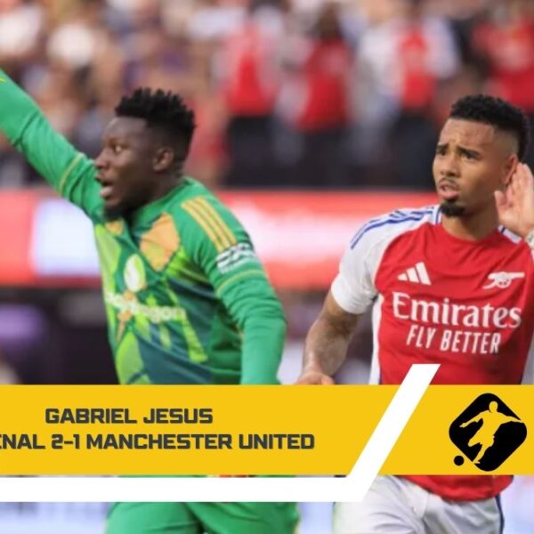 Gabriel Jesus Arsenal vs Manchester United