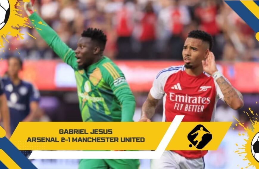 Gabriel Jesus Arsenal vs Manchester United