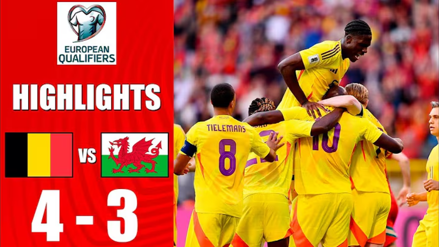 FULL HIGHLIGHT! BELGIUM (4) VS (3) WALES | UEFA EUROPEAN QUALIFIERS