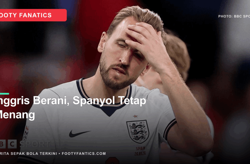 Inggris Kalah 3-2 dari Spanyol:&hellip;